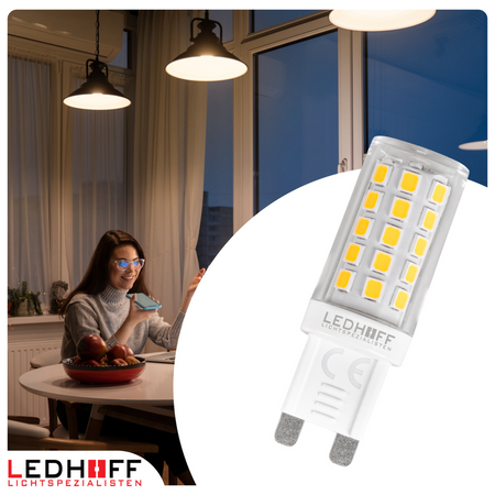 Żarówka LED G9 4W 400lm 3000K barwa ciepła