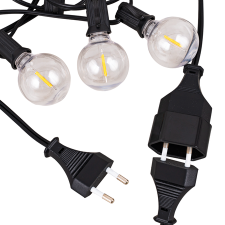 Girlanda ogrodowa łańcuch świetlny 7,3m + 25x żarówka LED kulka