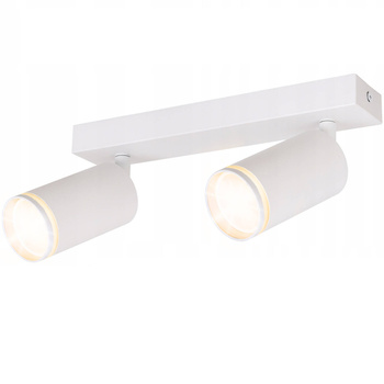 Kinkiet sufitowy podwójny Spot GU10 biały