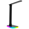 Lampka biurkowa LED czarna 5W + światło RGB + port USB