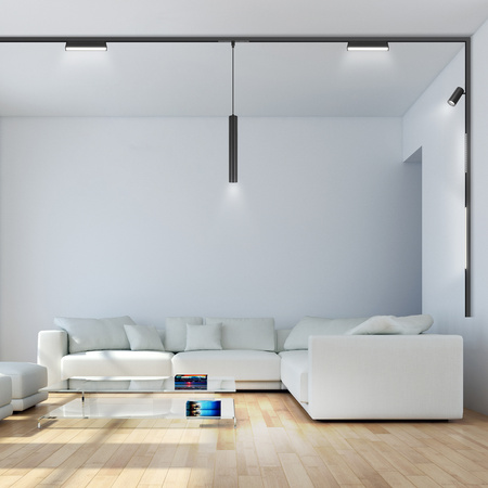 ZESTAW M20 LED 3x Lampa punktowa SPOT 12W + 2x lampa soczewkowa 18W 3 BARWY ŚWIATŁA + 2x szyna magnetyczna 1m + łącznik