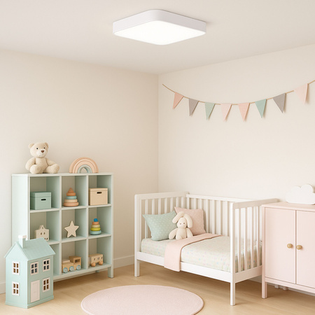 Plafon sufitowy LED biały 30x30cm