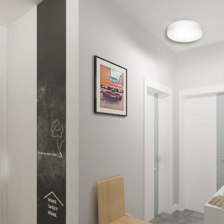 Plafon sufitowy LED biały 30cm - wysoka wydajność świetlna 100lm/W