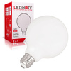 Żarówka LED E27 ozdobna duży mleczny klosz 8W mocne neutralne światło 1070lm 4000K
