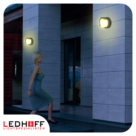 Lampa elewacyjna LED zewnętrzna Kinkiet ścienny okrągły SMART RGB 10W