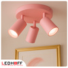 Lampa sufitowa do pokoju dziecka Kinkiet potrójny GU10 różowy LUMIO
