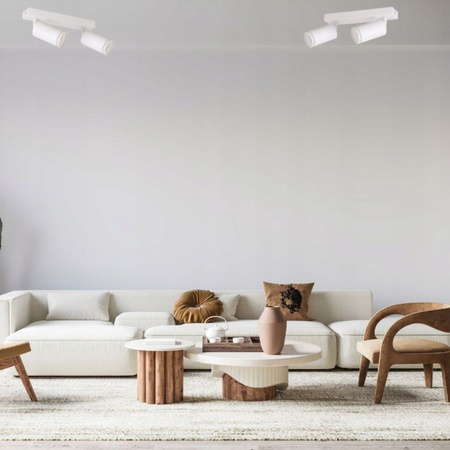 Kinkiet sufitowy podwójny Spot GU10 biały