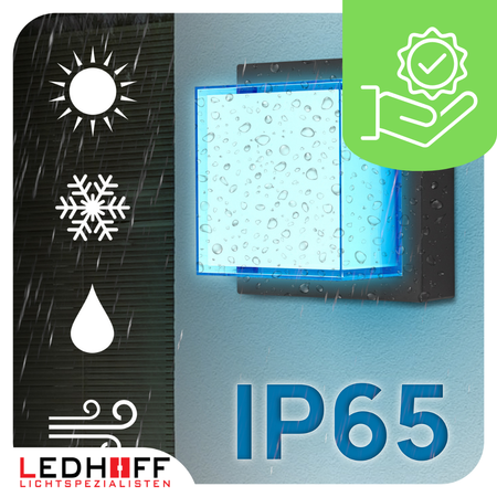 Lampa elewacyjna LED zewnętrzna Kinkiet ścienny kwadrat SMART RGB 10W