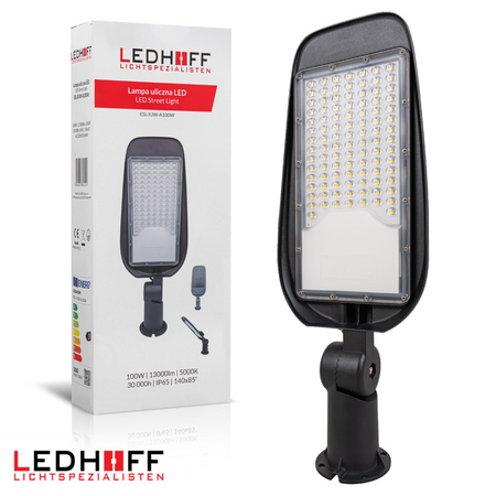Lampa uliczna LED 100W 13000lm na parking regulowany uchwyt