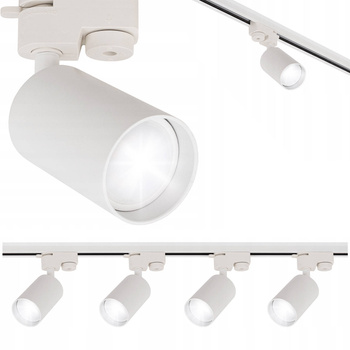 Oświetlenie szynowe białe 4x GU10 szyna 1m
