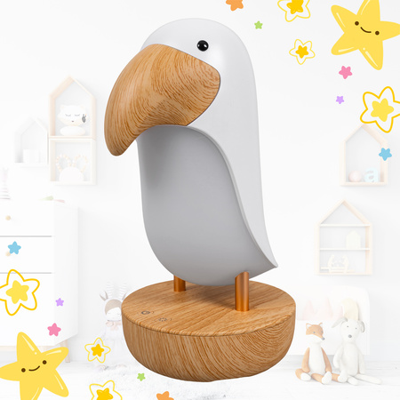 Lampka nocna LED dla dzieci Bezprzewodowa TUKAN ciepłe światło