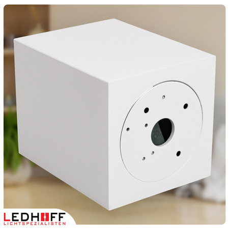 Oprawa sufitowa natynkowa kwadratowa Tuba GU10 biała