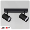 Lampa sufitowa Kinkiet podwójny GU10 czarny LINEA