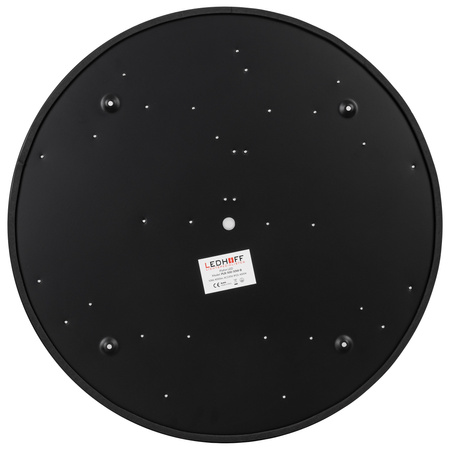 Plafon sufitowy LED czarny 50cm