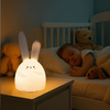 Lampka nocna LED dla dzieci KRÓLIK wielokolorowe światło RGB miękki silikon