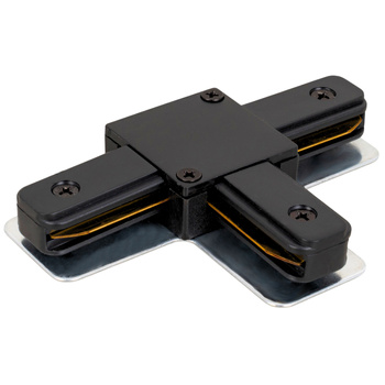 Łącznik trójnik do SZYN oświetleniowych szynoprzewodu LED typ T CZARNY