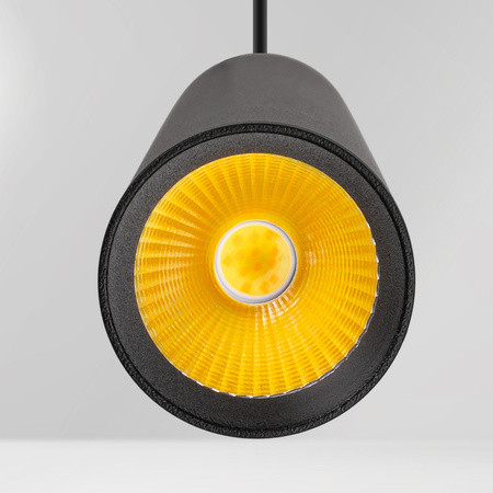 Lampa wisząca sufitowa LED do szyny magnetycznej M20 12W czarna tuba 3 BARWY ŚWIATŁA + kabel