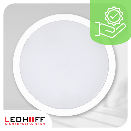 Plafon LED Lampa sufitowa 22cm 3 barwy światła IP65 biała