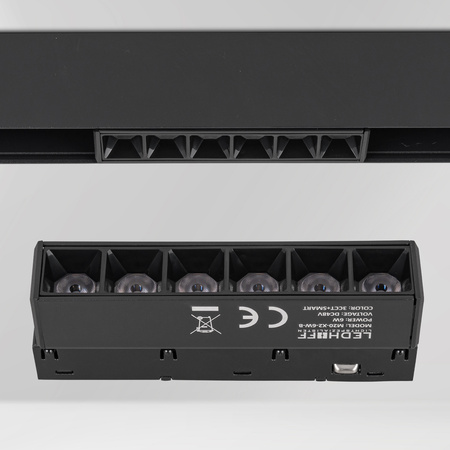 ZESTAW M20 LED 1x Lampa liniowa 18W + 2x lampa punktowa 6W 3 BARWY ŚWIATŁA + szyna magnetyczna 1m