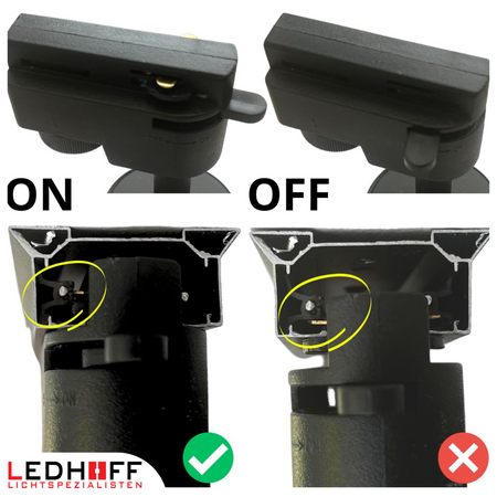 Oświetlenie szynowe czarne reflektor GU10 x4 szyna 1m