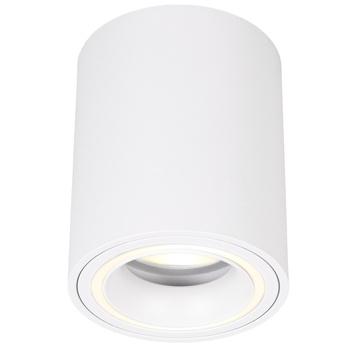 Oprawa sufitowa natynkowa Tuba GU10 okrągła biała