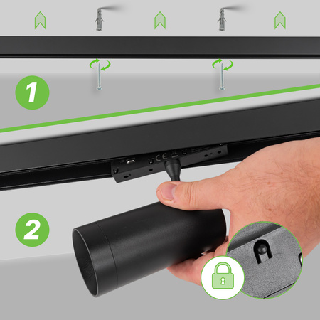 Lampa LED Reflektor SPOT 20W szynowy magnetyczny ruchomy REGULACJA światła