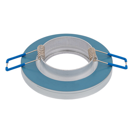 5x Oprawa halogenowa podtynkowa GU10 okrągła szklana lustro