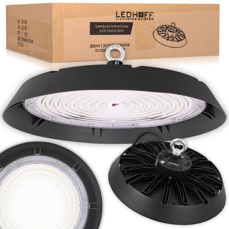 Lampa przemysłowa LED HighBay UFO 200W na magazyn halę
