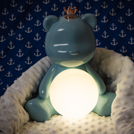 Lampka nocna LED dla dzieci MIŚ wielokolorowe światło RGB