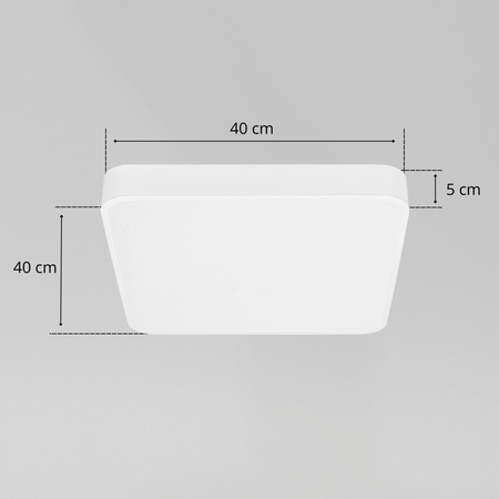 Plafon sufitowy LED biały 40x40cm