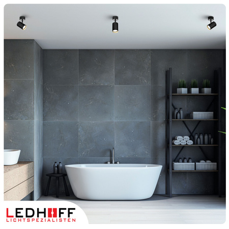 Lampa sufitowa Kinkiet pojedynczy GU10 czarny LINEA