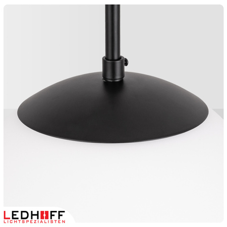 Lampa wisząca biała czarna 3x E27 szklany klosz kula NOWOCZESNA