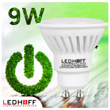 Żarówka LED GU10 9W 900lm 3 barwy światła Regulacja