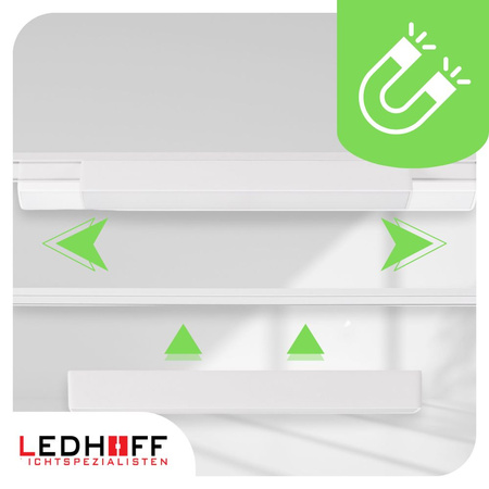 Oświetlenie szynowe magnetyczne ZESTAW 2x listwa 1m + 6x lampa LED BIAŁA