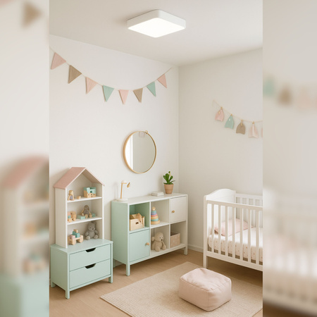 Plafon sufitowy LED biały 30x30cm