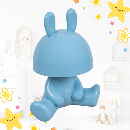 Lampka nocna LED dla dzieci KRÓLIK ciepłe światło Bezprzewodowa