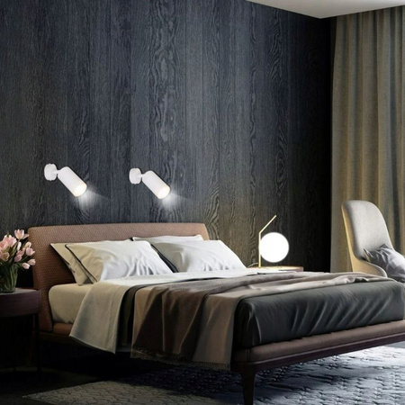 Kinkiet sufitowy pojedynczy Spot GU10 biały