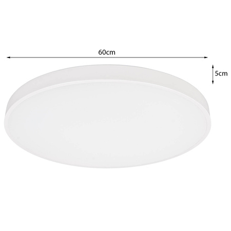 Plafon LED z PILOTEM Lampa sufitowa ŚCIEMNIANA 60cm