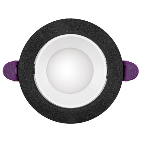 4x Oprawa halogenowa sufitowa podtynkowa GU10 czarno-biała RUCHOMA