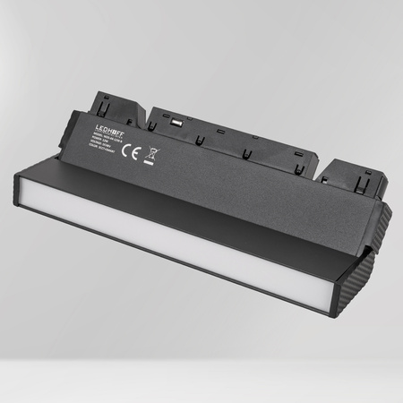 Lampa liniowa LED do szyny magnetycznej M20 12W 22cm ruchoma czarna 3 BARWY ŚWIATŁA