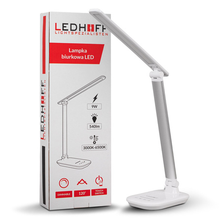 Lampka biurkowa LED biała 9W