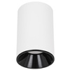 Oprawa sufitowa natynkowa Tuba GU10 okrągła biało-czarna