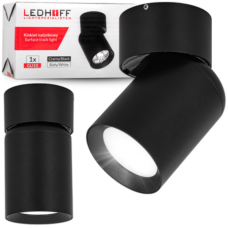 Kinkiet sufitowy pojedynczy Spot GU10 czarny