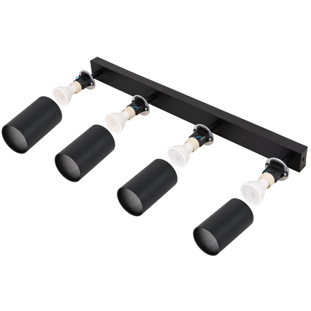 Kinkiet sufitowy poczwórny Spot GU10 czarny
