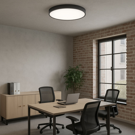 Plafon LED z PILOTEM Lampa sufitowa ŚCIEMNIANA 60cm