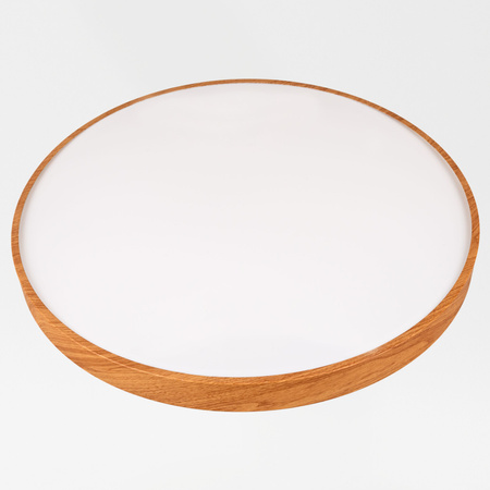 Plafon sufitowy LED 60cm z drewnianym wzorem