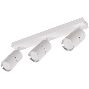 Kinkiet sufitowy Lampa potrójna SPOT GU10 biała srebrna