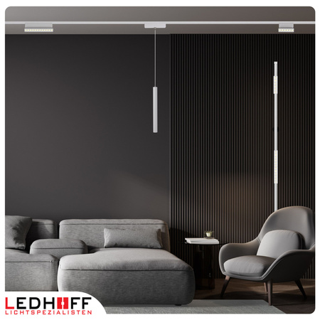 Lampa LED reflektor do szyny magnetycznej 12W punktowa BIAŁA 4000K oprawa regulowana