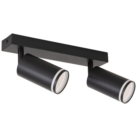 Kinkiet sufitowy podwójny Spot GU10 czarny