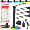 Lampka biurkowa LED do gamingu czarna 5W + światło RGB